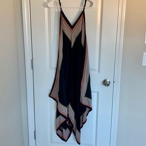 100% silk drapey dress